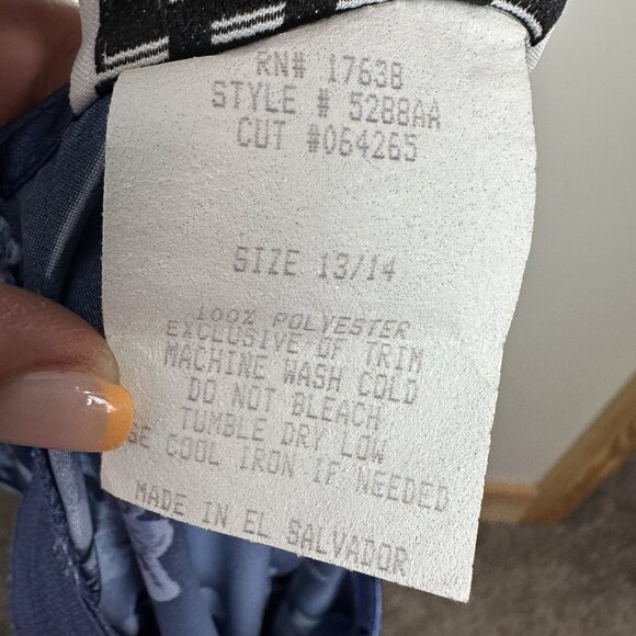 Vintage 90s Y2K DBY Floral Satin Dress Size 13/14 Skater Fairy Grunge Summer - Picture 3 of 7